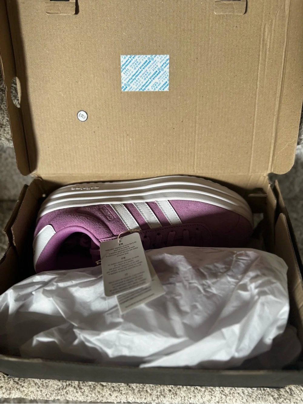 adidas Women's VL Court Bold Size 6 (Kids 5) NWT